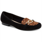 Sapatos mocassins femininos Charter Club Alettee com bico quadrado, pretos, tamanho 10 M