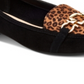 Sapatos mocassins femininos Charter Club Alettee com bico quadrado, pretos, tamanho 10 M