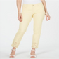 Calça jeans skinny feminina Charter Club Bristol com bainha ilhós, amarela, tamanho 14