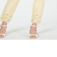 Calça jeans skinny feminina Charter Club Bristol com bainha ilhós, amarela, tamanho 14