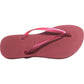 Havaianas Slim Texturizado Feminino Vermelho Tamanho -7/8 L