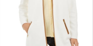 Suéter feminino Charter Club Milano Cotton Completer, branco, tamanho pequeno médio