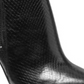 Bota feminina Michael Kors Keke Python em couro com relevo, preta, tamanho 10