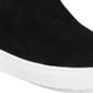 Tênis feminino Tayla Suede Wedge, da INC International Concepts, preto, tamanho 7,5 M