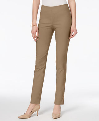 Calça skinny feminina Charter Club Tummy Control, marrom, tamanho 8