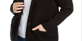 Blazer feminino Charter Club Plus Cotton, preto, tamanho 0X