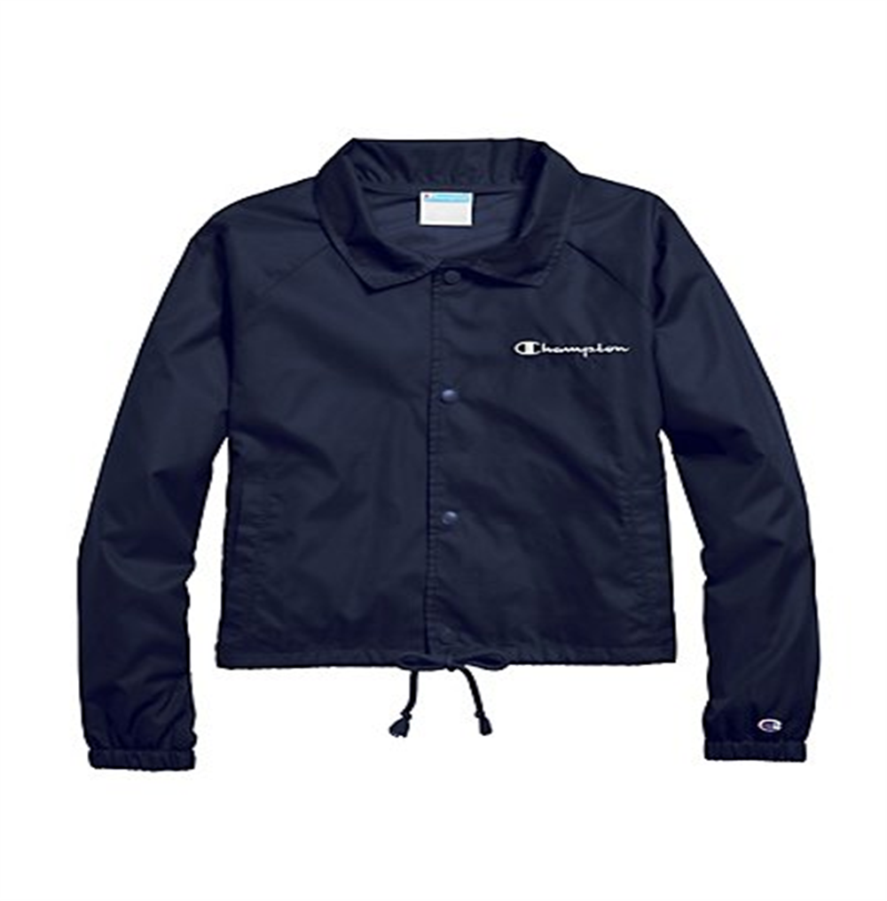 Jaqueta Champion Women's Athletics Heritage Coaches Azul Tamanho X-Grande