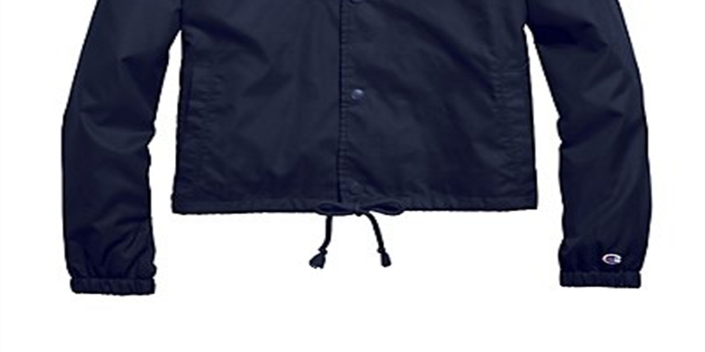Jaqueta Champion Women's Athletics Heritage Coaches Azul Tamanho X-Grande