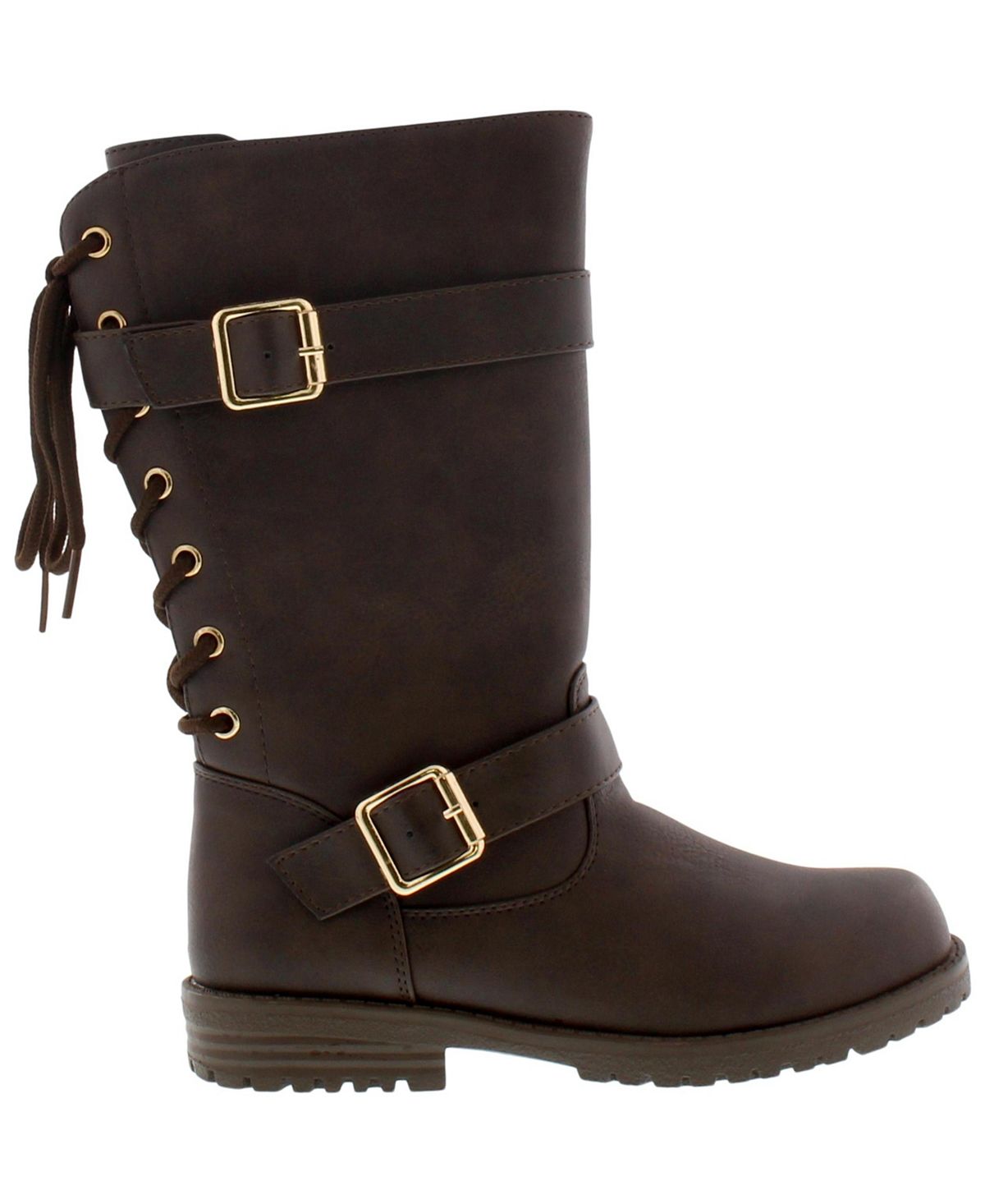 Botas Janice Lacey Diamond Girl Little &amp; Big Girl, marrom, tamanho 3 M