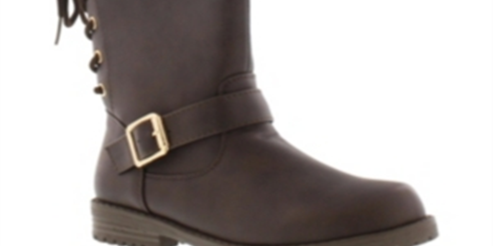 Botas Janice Lacey Diamond Girl Little &amp; Big Girl, marrom, tamanho 3 M