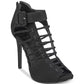 GUESS Adhirra Peep Toe Feminino com Tira no Tornozelo para Ocasiões Especiais, Preto, Tamanho 9