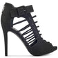 GUESS Adhirra Peep Toe Feminino com Tira no Tornozelo para Ocasiões Especiais, Preto, Tamanho 9