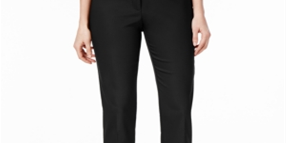 Calça feminina justa JM Collection, preta, tamanho 24x4,5