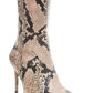 Botas femininas Steve Madden Tina Fabric bico fino cano curto fashion bege cobra tamanho 9 M