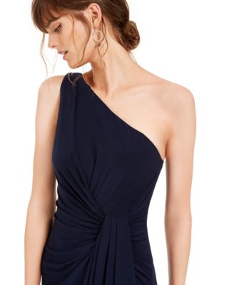 Vestido de malha feminino Adrianna Papell, azul, tamanho 4