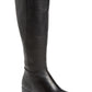 Botas femininas Kenneth Cole Ella com bico quadrado e salto bloco, pretas, tamanho 8 M