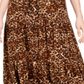 Saia MIDI com estampa de chita feminina Style &amp; Co, marrom, tamanho pequeno P