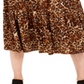 Saia MIDI com estampa de chita feminina Style &amp; Co, marrom, tamanho pequeno P