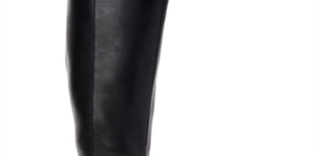 Botas femininas Alfani Kallumm de cano alto, pretas, tamanho 7,5