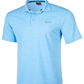 Camisa polo de golfe Attack Life By Greg Norman masculina, 5 Iron Space Dye, azul, tamanho pequeno