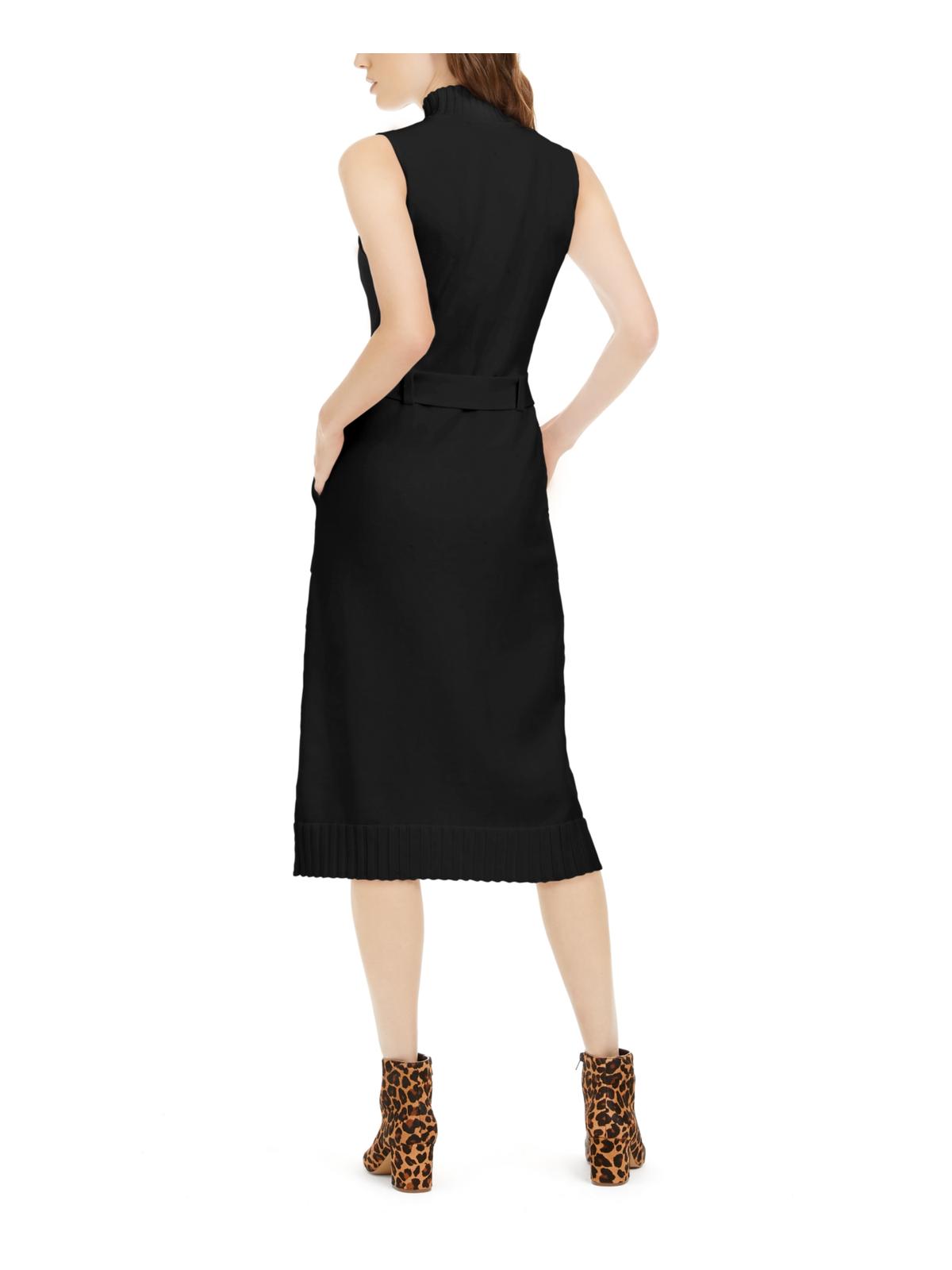 Vestido suéter feminino com cinto MIDI da INC International Concepts, preto, tamanho pequeno