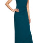Vestido longo flare sem mangas Alex Evenings feminino, verde-azulado, tamanho 14