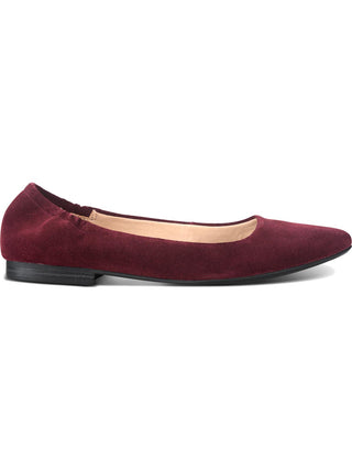 American Rag Women's Elastic Ankle Stretch Comfort Jilly Pontiagudo Salto Bloco Slip-on Sapatilhas de Couro Roxo Tamanho 9,5 M