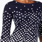 Blusa feminina Charter Club de algodão Pima com estampa de botões e ombros, azul, tamanho pequeno M