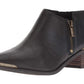 Botas femininas Lucky Brand Koben de couro bico fino na altura do tornozelo, tamanho 5,5M, pretas