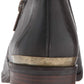 Botas femininas Lucky Brand Koben de couro bico fino na altura do tornozelo, tamanho 5,5M, pretas