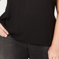 Blusa transparente sem mangas feminina INC International Concepts, preta, tamanho 1X