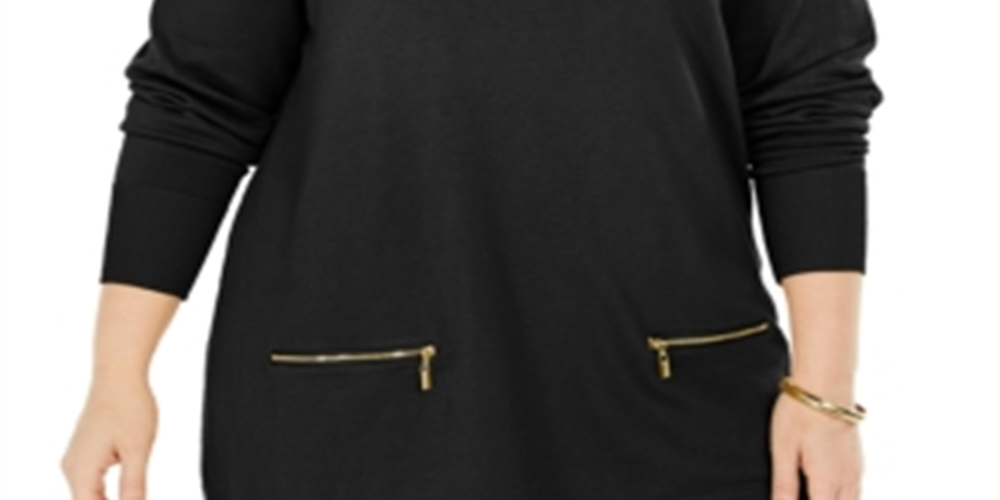 Suéter feminino plus size com gola alta, preto, tamanho 2X, da coleção JM