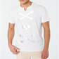 Camiseta masculina com caveira e ossos cruzados da INC International Concepts, branca, tamanho médio