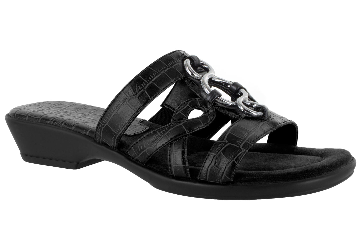 Easy Street Torrid Mules Largas Pretas Tamanho 11 W para Mulheres