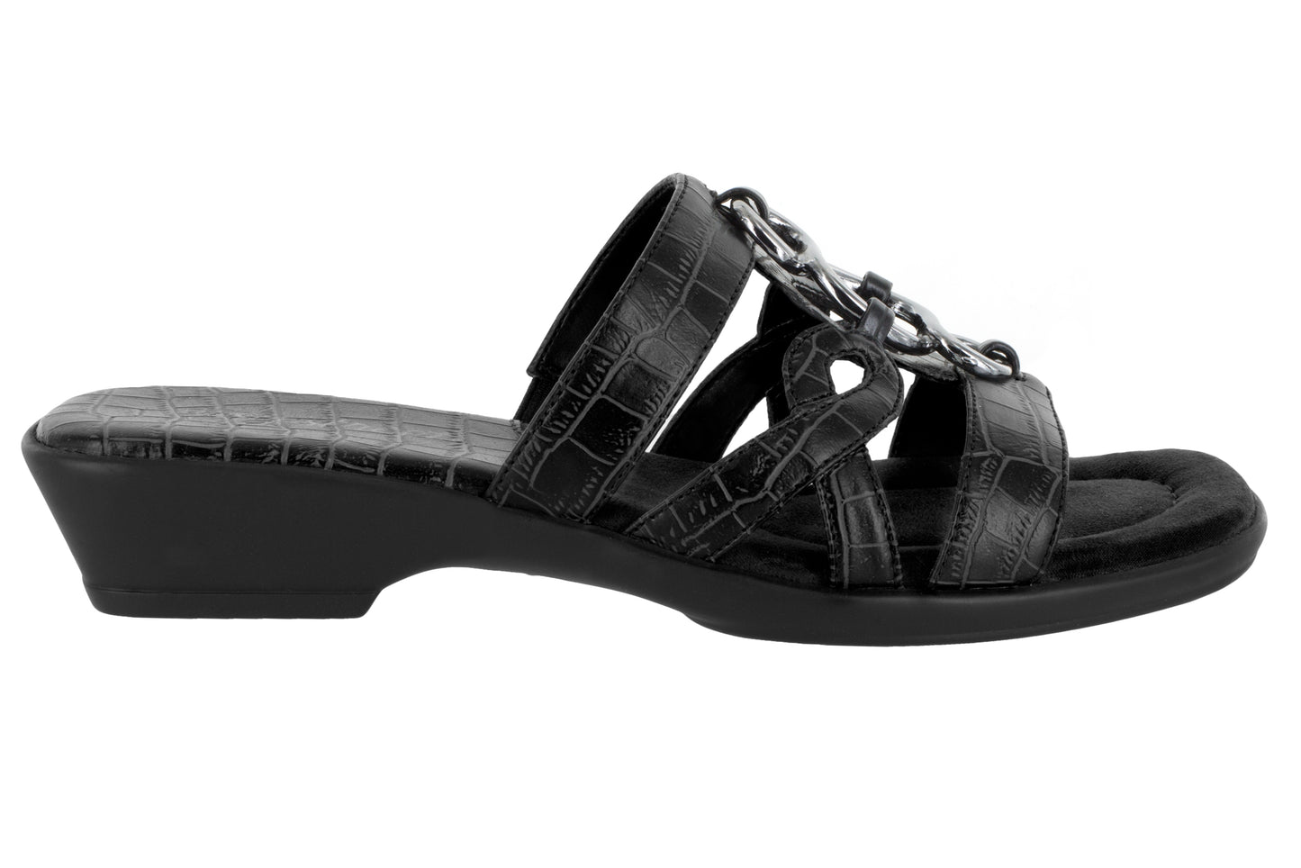 Easy Street Torrid Mules Largas Pretas Tamanho 11 W para Mulheres