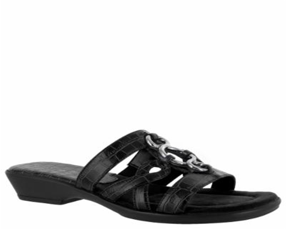 Easy Street Torrid Mules Largas Pretas Tamanho 11 W para Mulheres