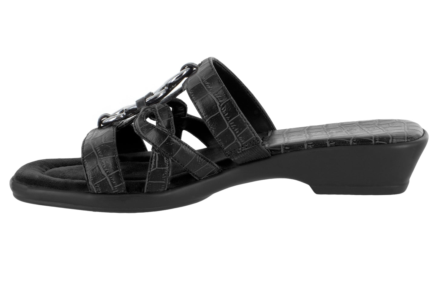 Easy Street Torrid Mules Largas Pretas Tamanho 11 W para Mulheres