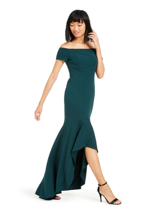 Vestido Calvin Klein Feminino Ombro a Ombro Alto e Baixo Verde Tamanho 16