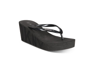 DKNY Cooper Rubber Open Toe Casual Preto Tamanho 11 Feminino