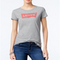 Camiseta Levi's Slim Crew Logo Feminina Cinza Tamanho Médio