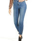 Calça jeans skinny feminina INC International Concepts com strass e curvas, azul, tamanho 0