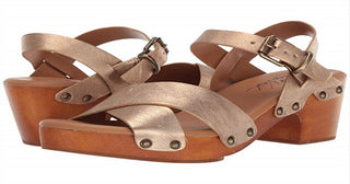 Sandálias sociais femininas Patricia Nash Gigi, amarelas, tamanho 7 M