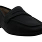 American Rag Mocassim Feminino Cammie Couro Biqueira Fechada Preto Tamanho 10 M