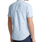 Camisa Oxford Polo Ralph Lauren Masculina Allover Pony Manga Curta Tamanho Sortido Pequeno