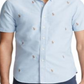 Camisa Oxford Polo Ralph Lauren Masculina Allover Pony Manga Curta Tamanho Sortido Pequeno