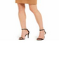 Vestido feminino Anne Klein com costura princesa e mergulho, marrom, tamanho 14