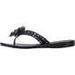 Chinelo Guss Feminino Tutu com Strass e Tiras Pretas Tamanho -7 M