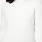 Karen Scott Blusa de gola alta feminina de algodão, branca, tamanho XX-G