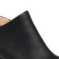 Botas femininas Journee Collection com zíper e salto bloco Adison Almond Toe Mixed Media, pretas, tamanho 10 M