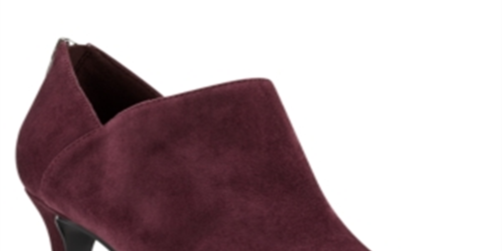 Botas femininas Bandolino Dawn Leather Almond Toe Ankle Fashion Red Tamanho 11 M